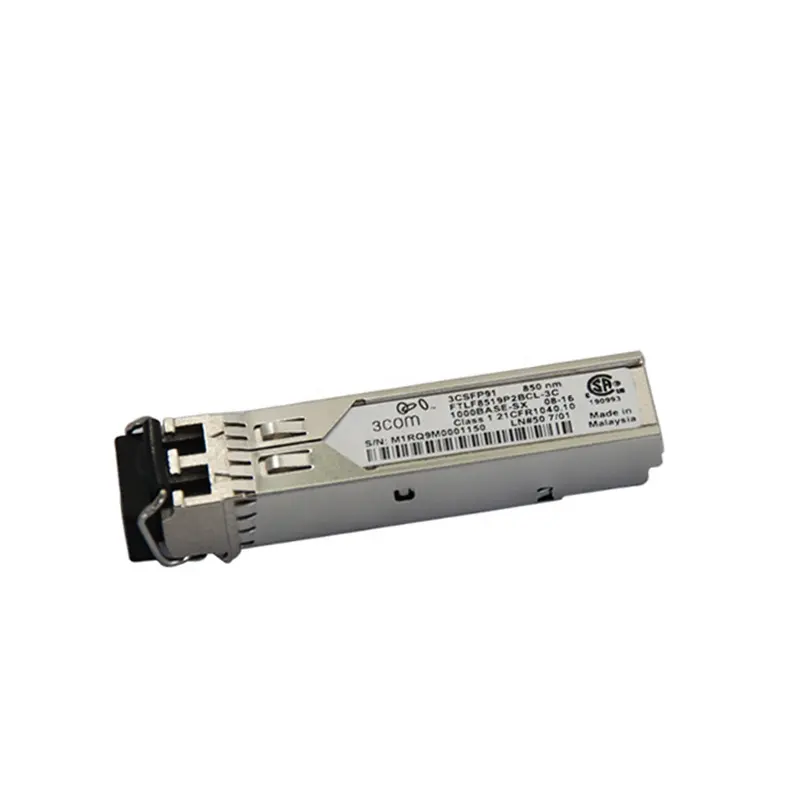 FTLF8519P2BCL-3C 3com Modul Serat SFP Dasar 1.25G 1000 untuk Sakelar Router