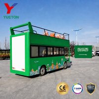 Bus électrique à toit ouvert à deux étages pour adultes, idéal pour les parcs d'attractions et les carnavals, vente directe usine