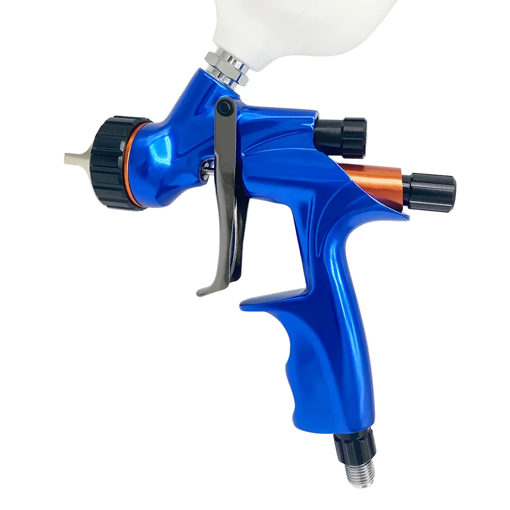 Druckluft-Spritzpistole Lackier pistole LVLP für Auto-Autolack-Reparatur 1,3mm Edelstahl-Düsenlack-Spritzpistole
