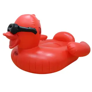 New design hot selling red duck pool float for adults and kids