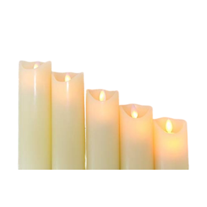 Bougie LED sans flamme en plastique pour décoration intérieure, alimentation électronique, télécommande, bougie à piles - Product Image 2