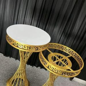 Juego de 3 Piezas de Centros de Mesa de Metal Dorado de Alta Calidad de 70/80/90 cm para Bodas, Soporte Moderno para Pastel de Boda, Cumpleaños - Product Image 6