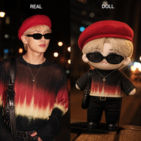 Peluche personnalisée K-pop Idol, poupée en peluche de célébrité, rembourrage en coton PP, personnage star très fidèle, vêtements de poupée, OEM/ODM