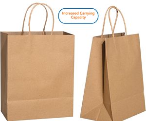 Bolsas de Papel Kraft Personalizadas al por Mayor con Logotipo Impreso, Reciclables para Envasado de Alimentos - Product Image 3