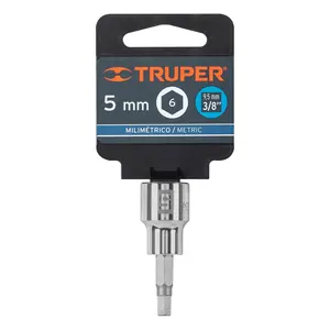 BOX 6 Douilles hexagonales de 5 mm, entraînement 3/8'', TRUPER - Product Image 4