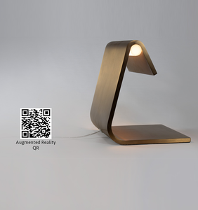 Contemporanea sofisticata lampada da tavolo in ceramica con curva originale migliore qualità di alimentazione elettrica a LED lampadina sorgente luminosa - Product Image 3