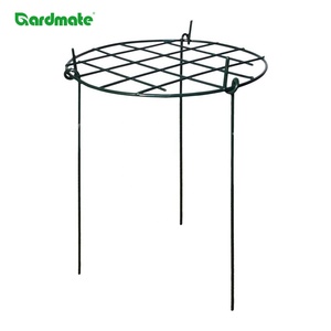 Lot de 3 supports de plantes ronds en acier moderne <span class=keywords><strong>pour</strong></span> tomates, légumes et fleurs en plein air, cerceaux de soutien <span class=keywords><strong>pour</strong></span> pivoines - Product Image 1