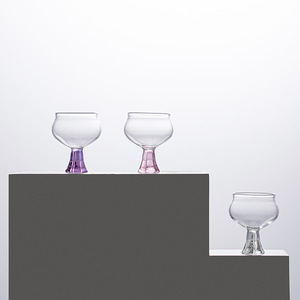 Tasse à thé en verre borosilicate résistant à la chaleur, faite à la main, avec pied, pour dégustation de thé, petit verre à vin, usage personnel - Product Image 1