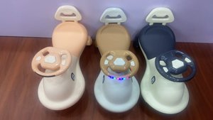 Yeni Yunus Tasarımlı Çocuklar İçin Döndürme Aracı Sihirli Plazma Çocuk Salıncak Arabası Müzikli Led Işıklı Bebek Sallanma Arabası Kaydıraklı Binilebilir Araba - Product Image 6