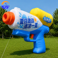 Modèle gonflable personnalisé en tissu Oxford avec ventilateur intégré, idéal pour la promotion publicitaire en été dans les centres commerciaux et les événements extérieurs