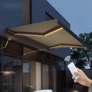 Marco de aluminio, cubierta de toldo solar, toldo motorizado <span class=keywords><strong>para</strong></span> Patio al aire libre, tela de sombra <span class=keywords><strong>para</strong></span> agricultura, pantalla de sombra <span class=keywords><strong>para</strong></span> <span class=keywords><strong>piscina</strong></span> - Product Image 2