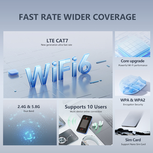 OLAX MT60 Dual Band Cat7 mobil Wifi Router <span class=keywords><strong>2</strong></span>.4 inç HD ekran 300Mbps Cat7 WiFi Modem 4000mAh cep Wifi güvenlik duvarı - Product Image 2