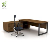 IULTRA Ensembles de bureau de direction de bureau commercial, conception moderne d'une seule pièce, table de directeur de PDG, mélamine