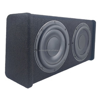 Caissons de basses sous siège de voiture de 8 pouces, basses puissantes, haut-parleur de subwoofer fin de 8 pouces, double subwoofer actif pour voiture