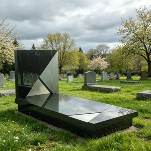<span class=keywords><strong>Pierre</strong></span> <span class=keywords><strong>tombale</strong></span> en marbre vert poli avec sculpture abstraite, <span class=keywords><strong>pierre</strong></span> naturelle pour cimetière, <span class=keywords><strong>pierre</strong></span> commémorative pour usage funéraire - Product Image 4