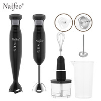 Blender tangan listrik rumah tangga 300W dengan helikopter pengaduk plastik kompatibel lintas batas Mode Turbo kapasitas 600ml
