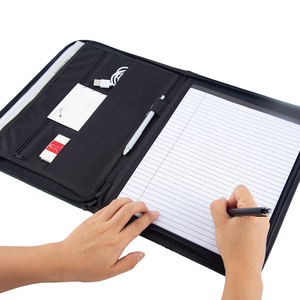 A4 Kích thước vải Oxford padfolio thư mục, vải màu xanh A4 tài liệu thư mục túi, màu xanh lá cây padfolio danh mục đầu tư 600D <span class=keywords><strong>Polyester</strong></span> - Product Image 3