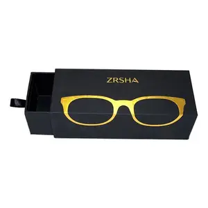 Personalize sua própria caixa de embalagem suprimentos óculos de sol macio caixa de óculos design de olho vidro caixas de óculos