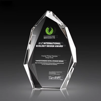 Trophée en cristal personnalisé, autorisé par le distributeur, pour la reconnaissance des employés de talent, médaille de leadership, impression UV, souvenirs de compétitions