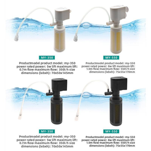 Bomba de Filtro de <span class=keywords><strong>Agua</strong></span> 3 en 1 para Acuario, Circulador de <span class=keywords><strong>Agua</strong></span> Sumergible Ultra Silencioso para Peceras de 5 a 60 Galones - Product Image 5