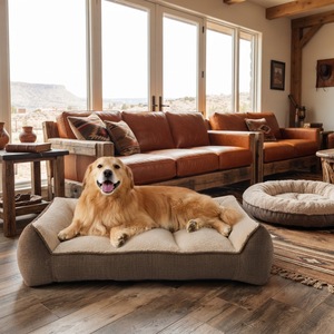 Cama Ortopédica Personalizada para Perros, Sofá con Funda Lavable, Espuma de Caja de Huevos, Cojín para Mascotas, para Perros Medianos y Grandes, Alivio para las Articulaciones - Product Image 1