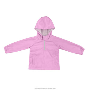 Venta caliente Unisex 1/4 Bolsillos con cremallera <span class=keywords><strong>Cortavientos</strong></span> impermeable para bebés Niños y niñas - Product Image 4