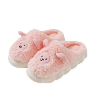 Productos Más Vendidos 2026, Pantuflas de Invierno con Tacón de Borrego, Pantuflas de Felpa Suaves y Cálidas para el Hogar, Transpirables, para Mujer - Product Image 6
