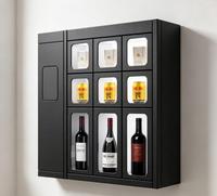 Distributeur automatique avec application d'achat, libre-service, taille personnalisée, 24h/24, snacks, jouets, aliments, vin, casier mural intelligent