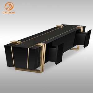 Soporte de madera de estilo nórdico para <span class=keywords><strong>tv</strong></span>, estante decorativo moderno de lujo de 70, 75 y 85 pulgadas - Product Image 4