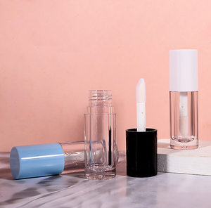 Tube de Brillant à Lèvres Vide, Forme Cylindrique Courte de 6 ml en Matériau ABS, Facile à Transporter, Pinceau Épais, pour Rouge à Lèvres Liquide - Product Image 6