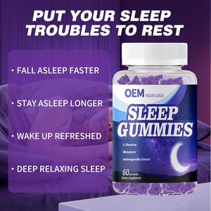 Gummies Sommeil à Succès pour Adultes - Force Maximale Mélatonine Vitamine D Bonbons Gélifiés L-Théanine Magnésium Complément 2 Gummies - Product Image 3