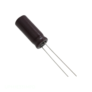 Condensador Original UPM1E331MPD de Aluminio, 330uF, 20%, 25V, Radial TH, 330 uF, de Orificio Pasante - Product Image 1