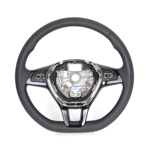 Volante de Cuero Personalizado para Volkswagen <span class=keywords><strong>VW</strong></span> Golf 5 6 7 MK7 <span class=keywords><strong>Polo</strong></span> <span class=keywords><strong>GTI</strong></span> Passat B8 CC Tiguan Jetta Arteon Variant Vento T-Roc - Product Image 1