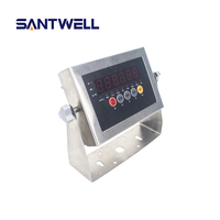 Indikator Penimbangan Santwell LP7512 Bersertifikasi OIML, Bahan Stainless Steel, Tahan Air IP68, Pengontrol Digital untuk Timbangan Platform