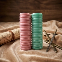 Accessoires de jeu de société 20 mm, jetons de jeu en plastique avec motif imprimé UV, fabricant en gros, pièces de dames personnalisées en couleur