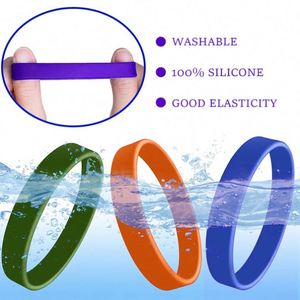 Wholesale <b>Custom</b> Logo DIY Clear Silicone Rubber Waterproof Bracelet Submimation Wristbands <b>Keychain</b> Promotion Gifts <b>Custom</b> Size - Product Image 3