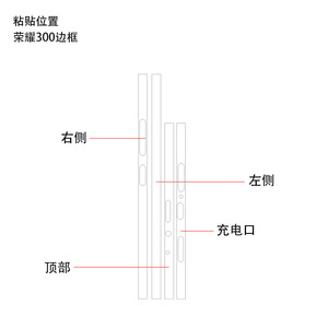 Honor 300 Frame Sticker Colorful Protective <b>Film</b> For Mobile Phone Decoration - Product Image 3