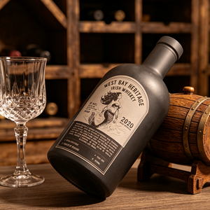 Botella de <span class=keywords><strong>Licor</strong></span> de Vidrio <span class=keywords><strong>Negro</strong></span> Esmerilado de 700 ml con Logotipo Personalizado, Etiqueta Personalizada, Botella de Vidrio para Whisky, Embalaje para Marcas de Whisky - Product Image 6