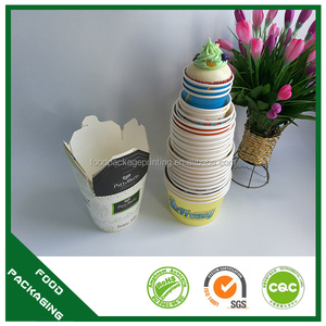 Cartón impreso personalizado, pintas de helado desechables, tinas de yogur, cucharas de plástico con tapas y varios tamaños/papel - Product Image 4