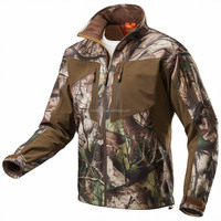 Chaqueta Cortavientos Táctica de Invierno Impermeable y Transpirable con Estampado Unisex y Diseño Multibolsillos para Caza al Aire Libre