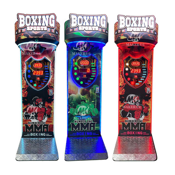 MAKER New Design Amusement Park Punch and Kick Arcade Game Metal Coin ...