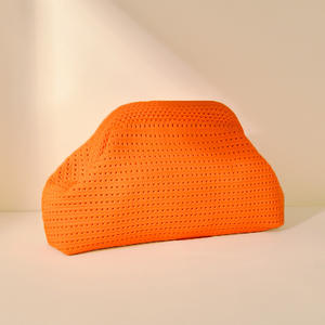 Atacado Moda Praia Malha Saco Nuvens Embreagem Grande Capacidade Diária Malha De Malha Oco Senhoras Embreagem Saco Cosmético - Product Image 6