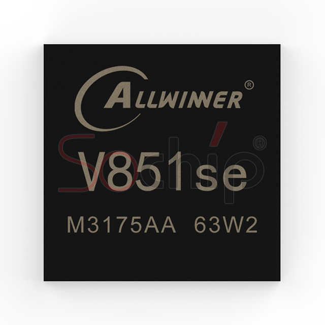 Allwinner V851SE  ic chip  intelligent professional IP camera SOC which SIP 64MB DDR, 0.5T NPU integrated circuit QFN88its