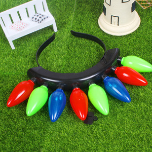 ربطة رأس موهوك لعيد الميلاد تضيء ربطة رأس LED من أجل الحفلات - Product Image 4