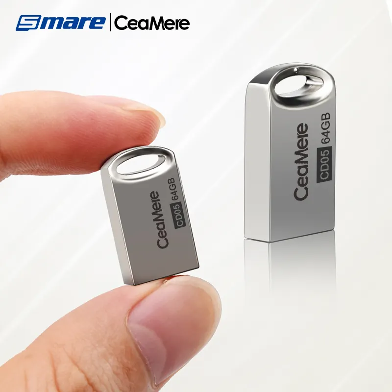 Ceamere CM-CD05 Original Metal USB 2.0 64GB Drives Memory Stick 8GB 16GB 128GB Mini Metal Pendrive 64GB USB Flash Drive