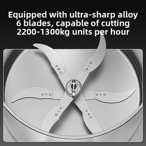 Hachoir à légumes électrique en acier inoxydable 220V 2500W, <span class=keywords><strong>coupe</strong></span>-<span class=keywords><strong>herbes</strong></span>, pour usage commercial et domestique - Product Image 4