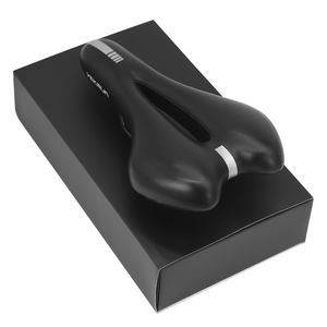 WKL modelo 1601 precio de fábrica sillín de bicicleta FOO cuero + espuma de poliuretano + silicona 280*160mm 422G ventilación de bicicleta de carretera - Product Image 3