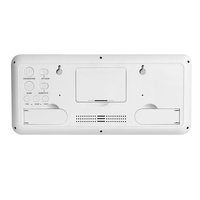 Reloj de pared digital con pantalla LCD grande con visualización de fecha/hora/temperatura, funciona con pilas para el hogar