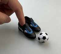 Mini chaussures de football, jeu de décompression pour les doigts, accessoires de poupée, jeu de simulation de football à domicile pour enfants, souvenirs, cadeaux