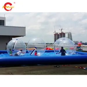 Attrezzatura per giochi d'acqua piscina con palline gonfiabile zorb ball pit per aqua bumper cars Sports Game